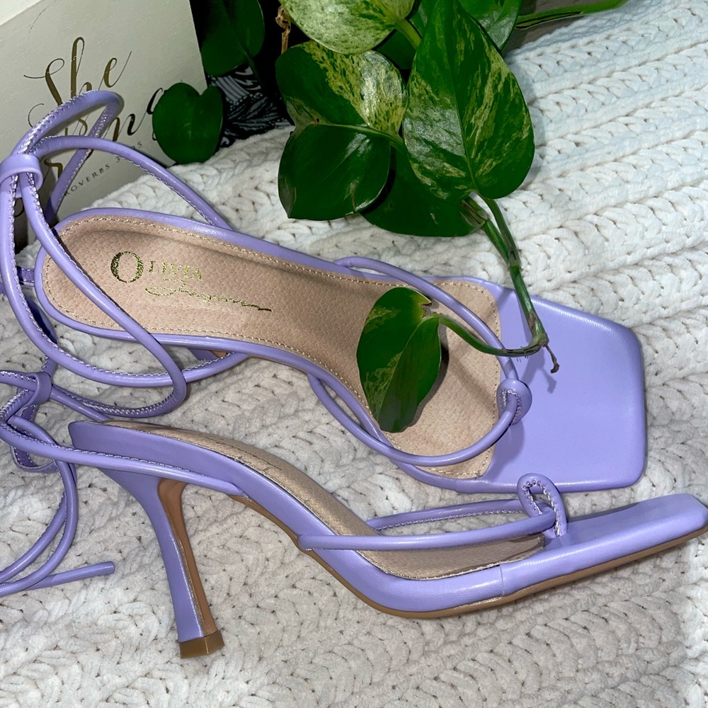 LACE UP STRAPPY HEELS